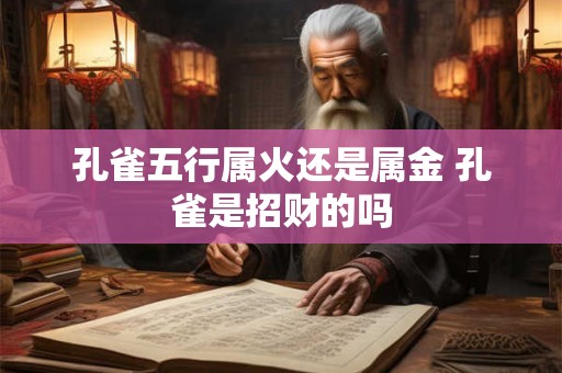孔雀五行属火还是属金 孔雀是招财的吗