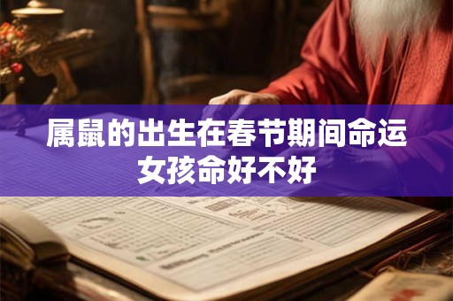 属鼠的出生在春节期间命运女孩命好不好