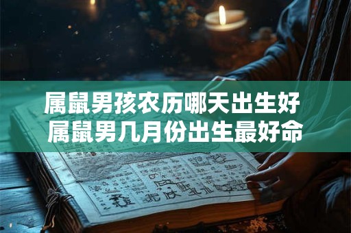 属鼠男孩农历哪天出生好 属鼠男几月份出生最好命