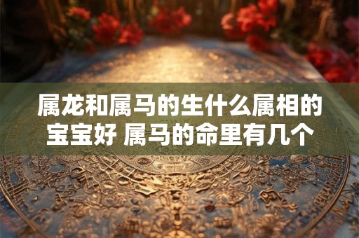 属龙和属马的生什么属相的宝宝好 属马的命里有几个孩子