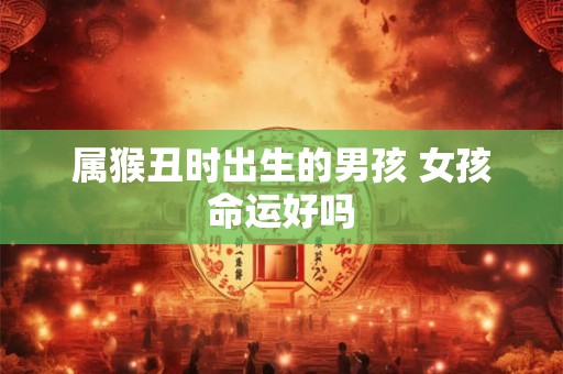 属猴丑时出生的男孩 女孩命运好吗