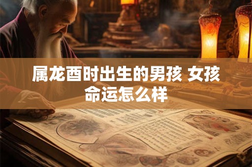属龙酉时出生的男孩 女孩命运怎么样