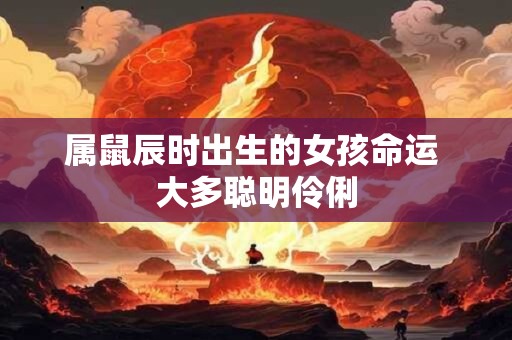 属鼠辰时出生的女孩命运 大多聪明伶俐