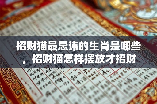 招财猫最忌讳的生肖是哪些，招财猫怎样摆放才招财