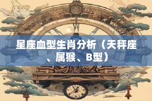 星座血型生肖分析（天秤座、属猴、B型）