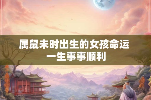 属鼠未时出生的女孩命运 一生事事顺利