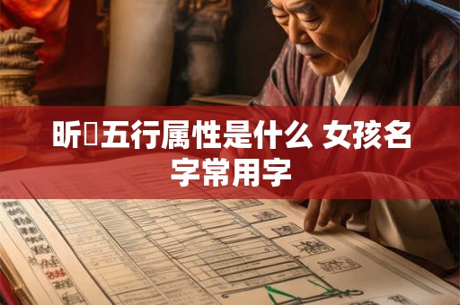昕玥五行属性是什么 女孩名字常用字