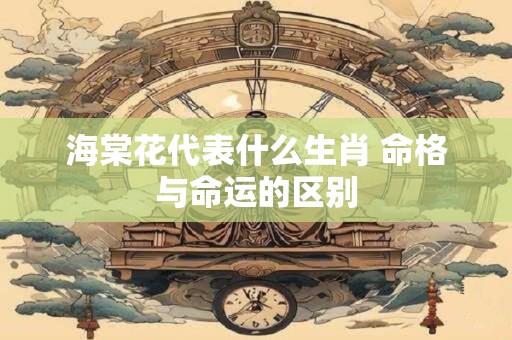 海棠花代表什么生肖 命格与命运的区别