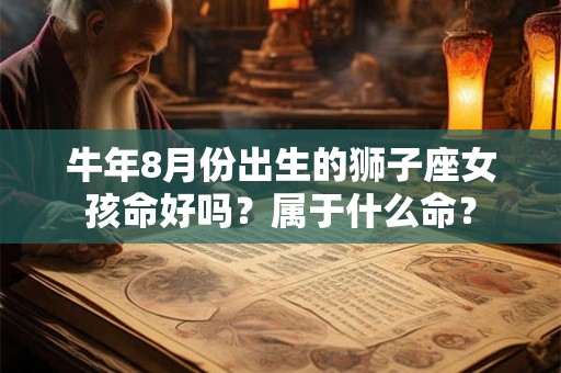牛年8月份出生的狮子座女孩命好吗？属于什么命？
