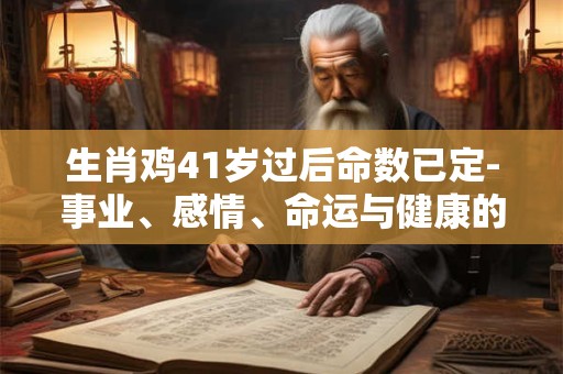 生肖鸡41岁过后命数已定-事业、感情、命运与健康的转变