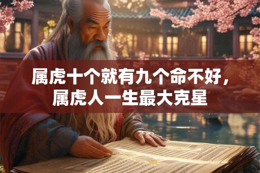 属虎十个就有九个命不好，属虎人一生最大克星