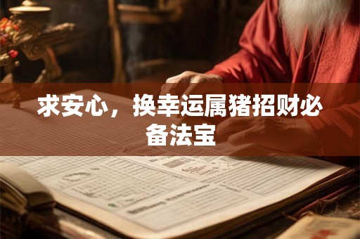 求安心，换幸运属猪招财必备法宝