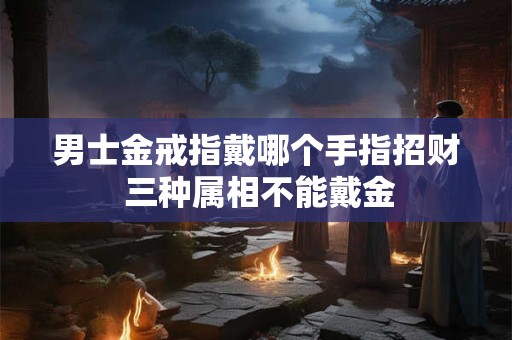 男士金戒指戴哪个手指招财 三种属相不能戴金