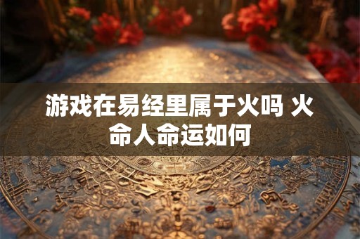 游戏在易经里属于火吗 火命人命运如何