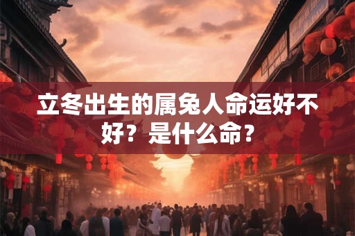 详细阅读:立冬出生的属兔人命运好不好?是什么命? 立冬出生的属兔人命运好不好?是什么命?
