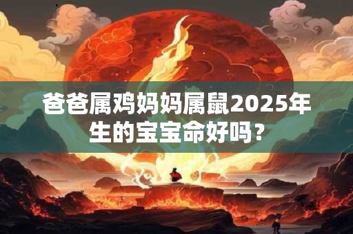 爸爸属鸡妈妈属鼠2025年生的宝宝命好吗？