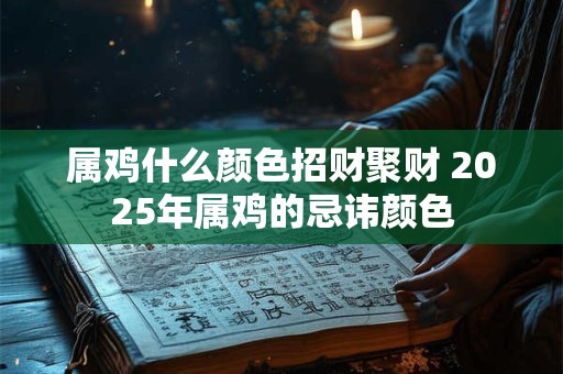属鸡什么颜色招财聚财 2025年属鸡的忌讳颜色