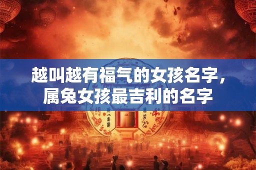 越叫越有福气的女孩名字，属兔女孩最吉利的名字
