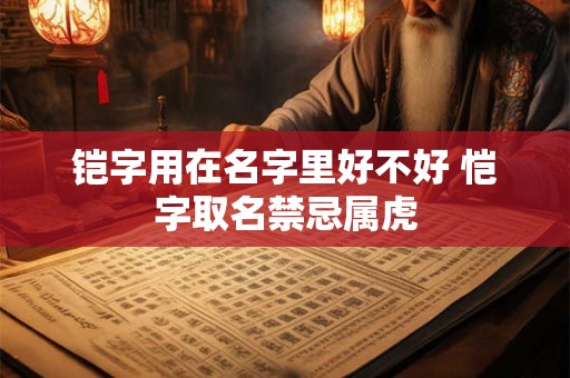 铠字用在名字里好不好 恺字取名禁忌属虎