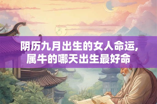 阴历九月出生的女人命运,属牛的哪天出生最好命