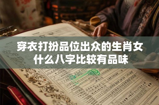 穿衣打扮品位出众的生肖女 什么八字比较有品味