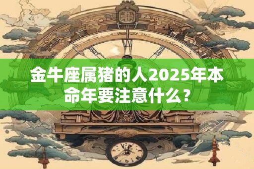 金牛座属猪的人2025年本命年要注意什么？