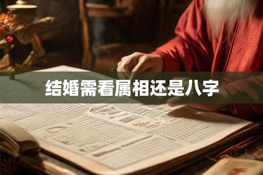 结婚需看属相还是八字