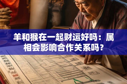 羊和猴在一起财运好吗：属相会影响合作关系吗？