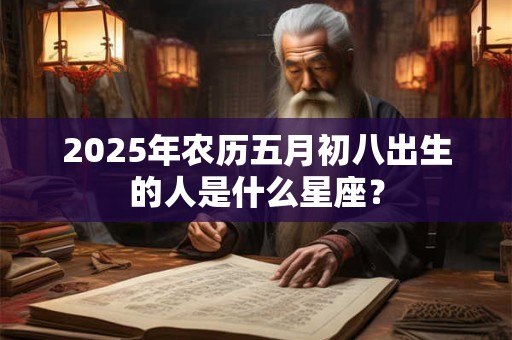 2025年农历五月初八出生的人是什么星座？