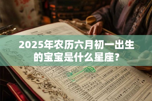 2025年农历六月初一出生的宝宝是什么星座？