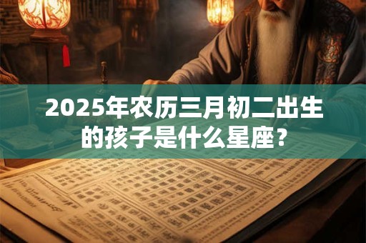 2025年农历三月初二出生的孩子是什么星座？