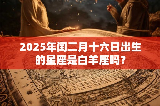 2025年闰二月十六日出生的星座是白羊座吗？