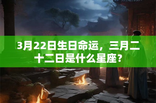 3月22日生日命运，三月二十二日是什么星座？
