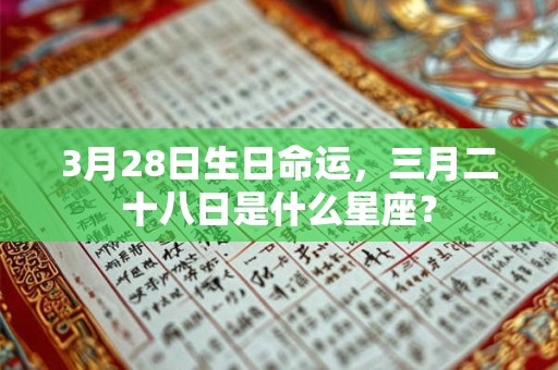 3月28日生日命运，三月二十八日是什么星座？