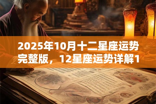 2025年10月十二星座运势完整版，12星座运势详解10月