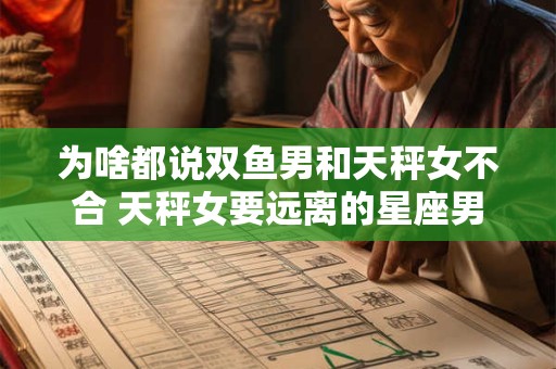 为啥都说双鱼男和天秤女不合 天秤女要远离的星座男