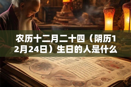农历十二月二十四（阴历12月24日）生日的人是什么星座