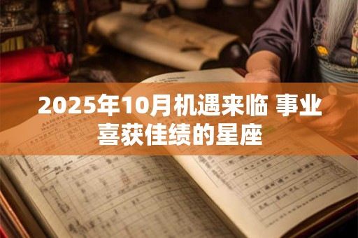 2025年10月机遇来临 事业喜获佳绩的星座