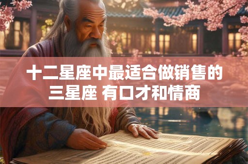 十二星座中最适合做销售的三星座 有口才和情商