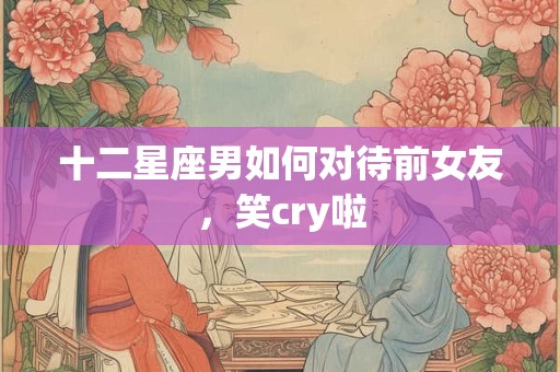 十二星座男如何对待前女友，笑cry啦