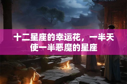 十二星座的幸运花，一半天使一半恶魔的星座