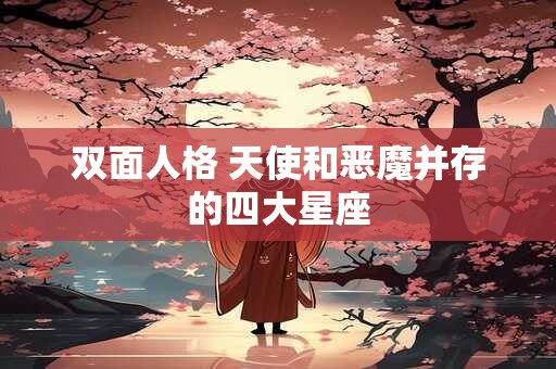 双面人格 天使和恶魔并存的四大星座