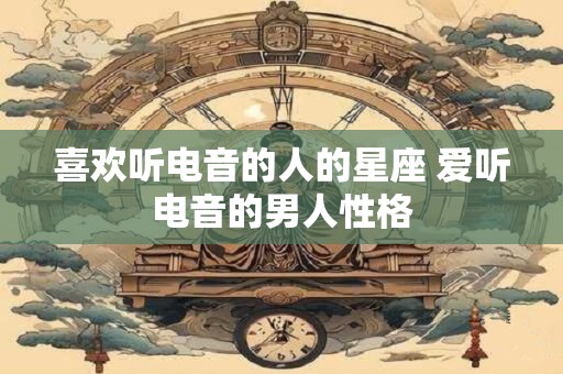 喜欢听电音的人的星座 爱听电音的男人性格