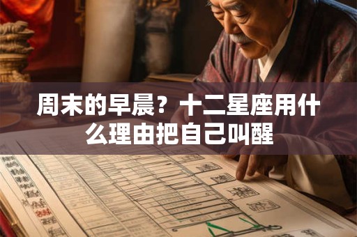 周末的早晨？十二星座用什么理由把自己叫醒