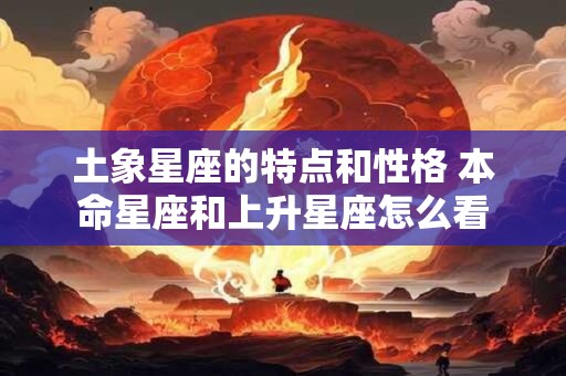 土象星座的特点和性格 本命星座和上升星座怎么看