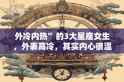 外冷内热”的3大星座女生，外表高冷，其实内心很温暖