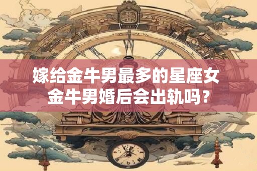 嫁给金牛男最多的星座女 金牛男婚后会出轨吗？