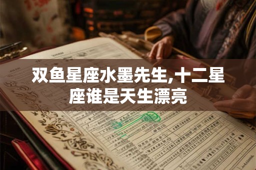 双鱼星座水墨先生,十二星座谁是天生漂亮