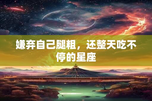 嫌弃自己腿粗，还整天吃不停的星座