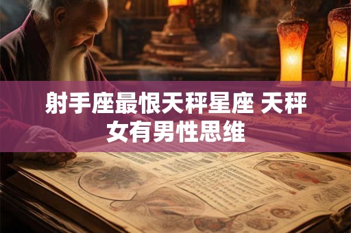 射手座最恨天秤星座 天秤女有男性思维